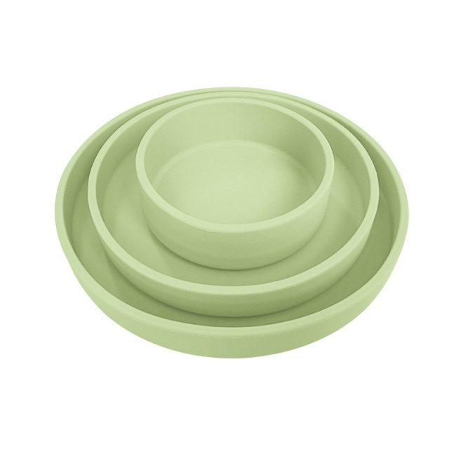 Food grade silicone baby feeding set dinner plates wholesale
