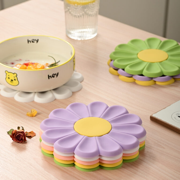 Silicone heat resistant mat creative daisy shape